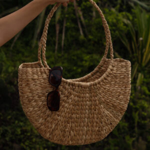 Bolsa Lavanda Palha Handmade