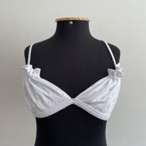 Bikini de Renda — Branco Amarração